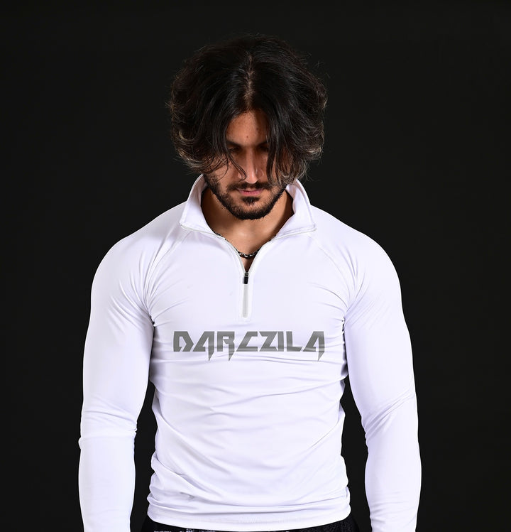 Collar Compression Shirt White