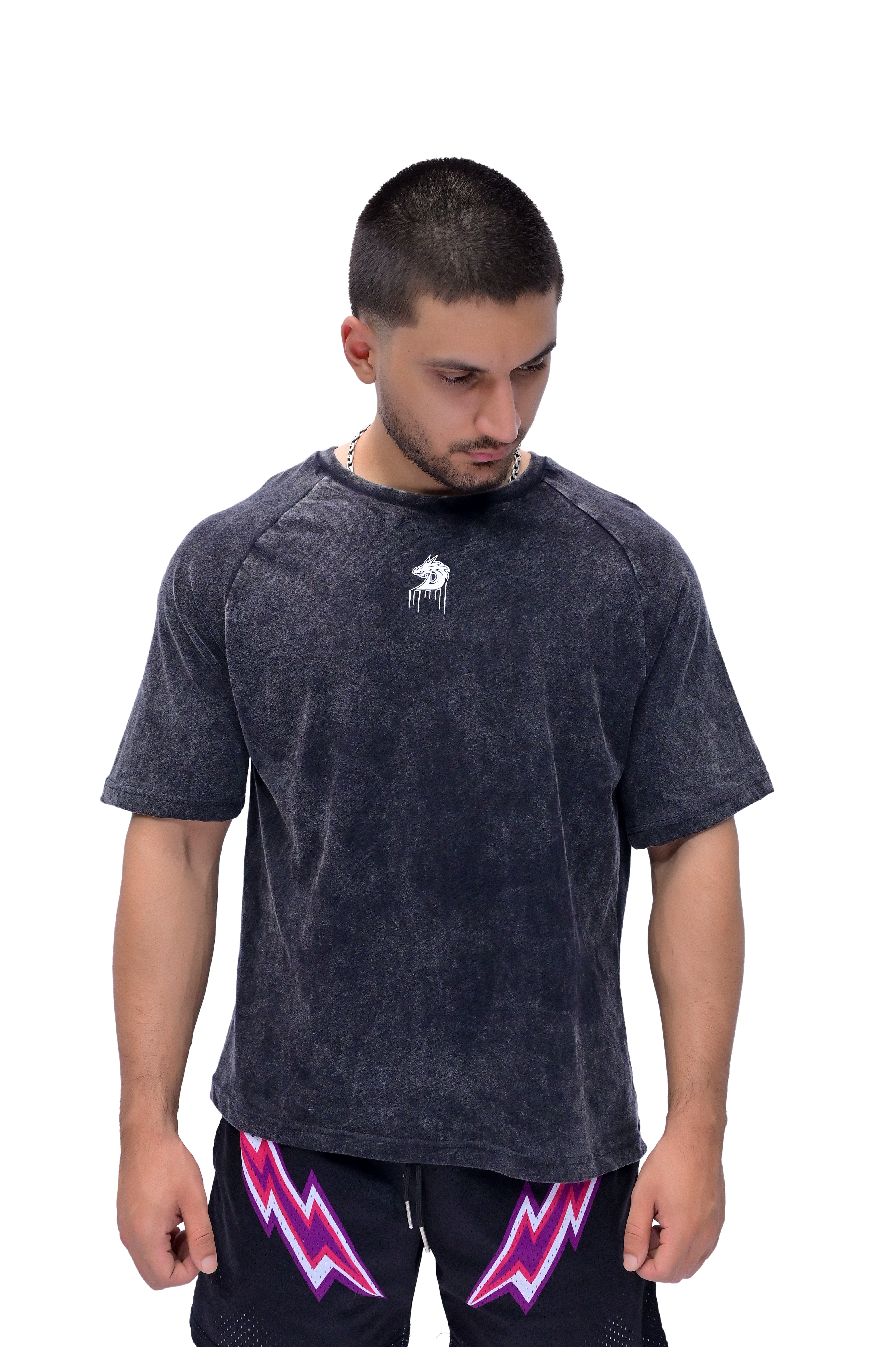 Venom Drop Shoulder Tee (Acid Wash)