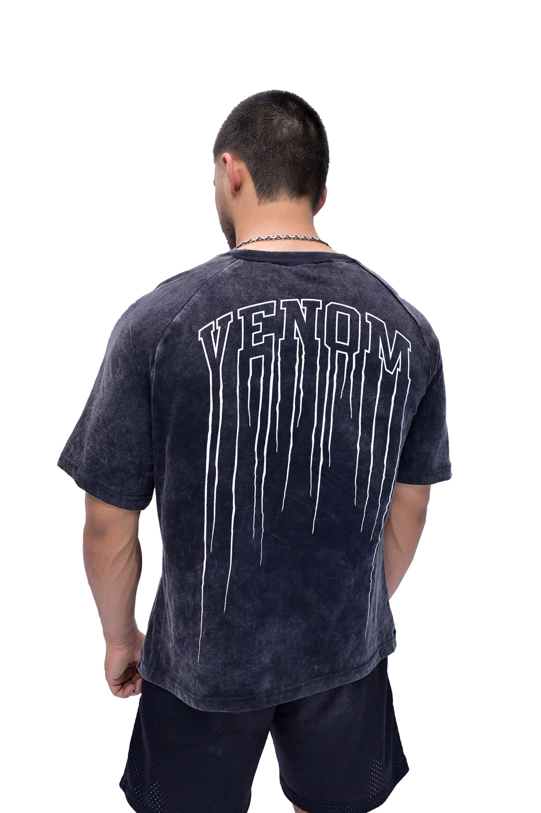 Venom Drop Shoulder Tee (Acid Wash)