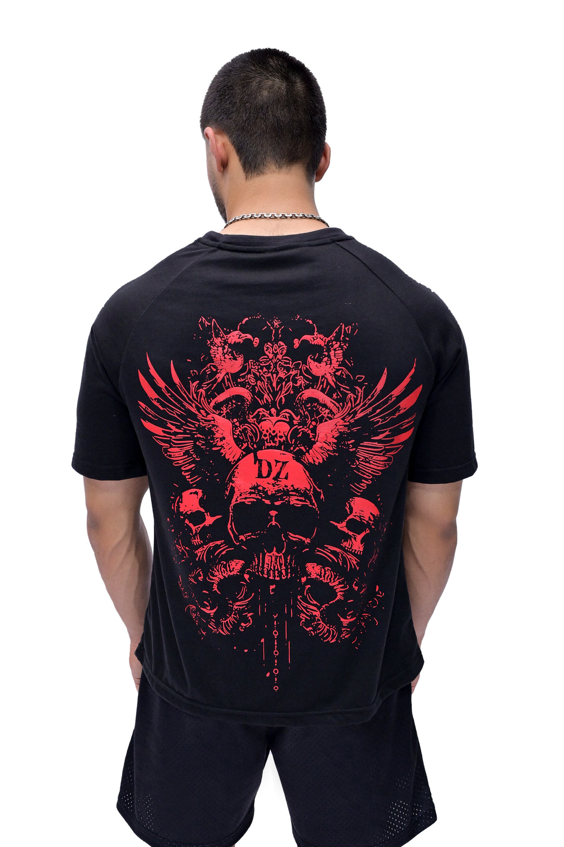 Skull Oversize Tee (BLACK)