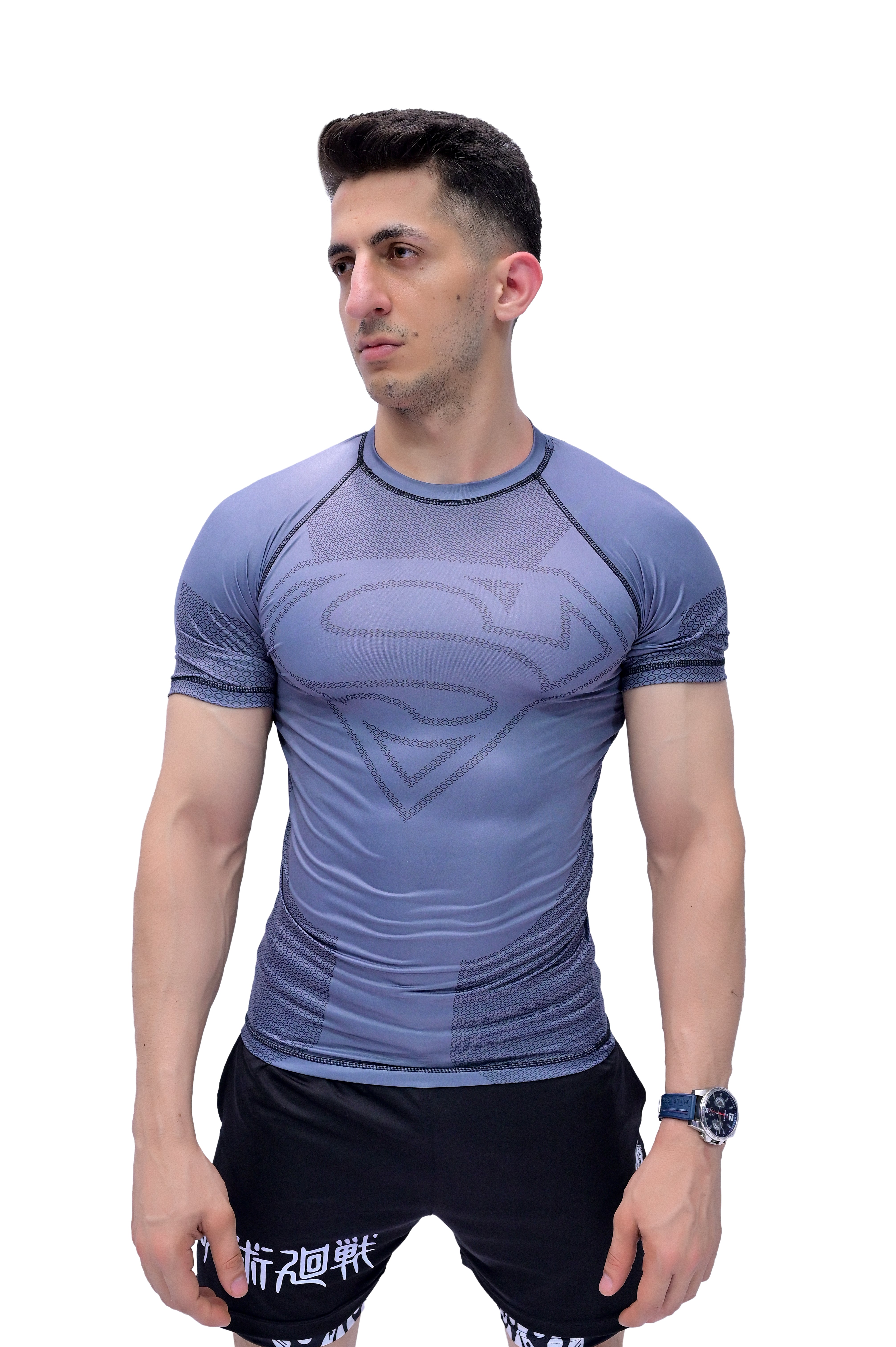 Superman Compression T-Shirt (Grey)