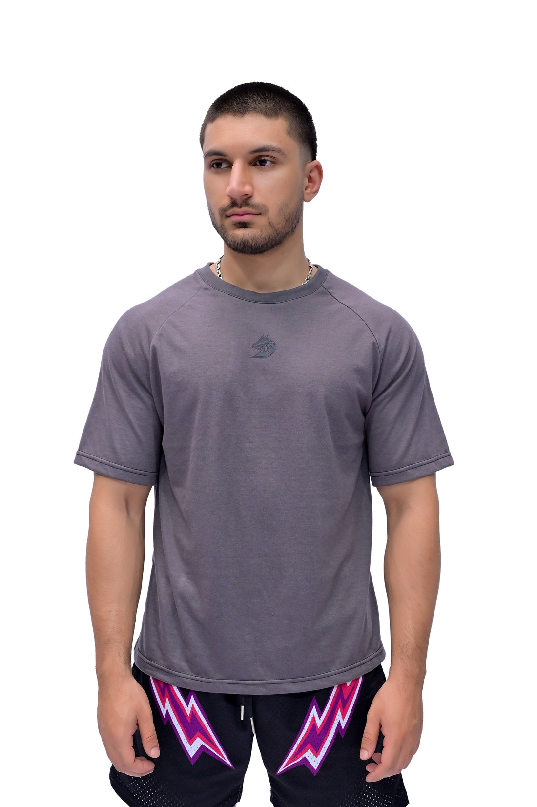 Skull Oversize Tee (GREY)