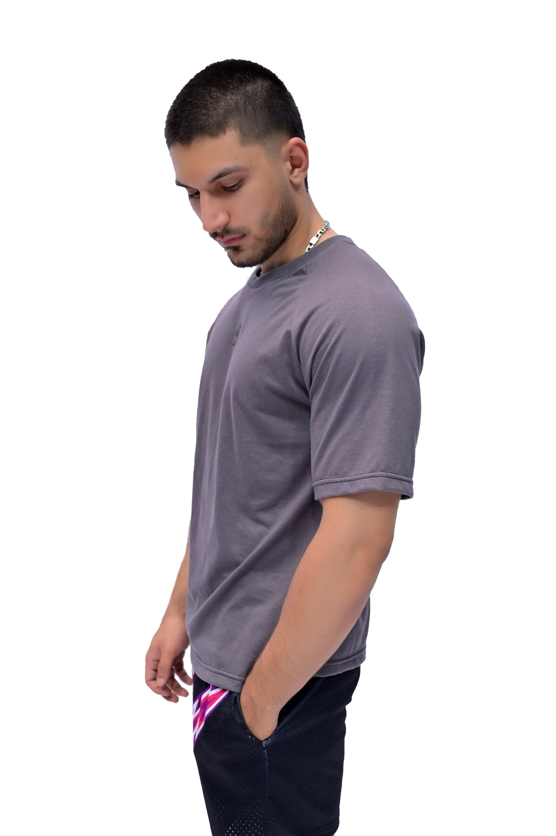 Skull Oversize Tee (GREY)