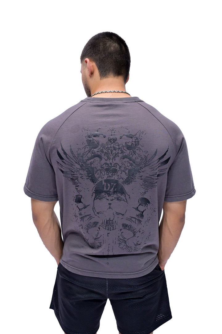 Skull Oversize Tee (GREY)