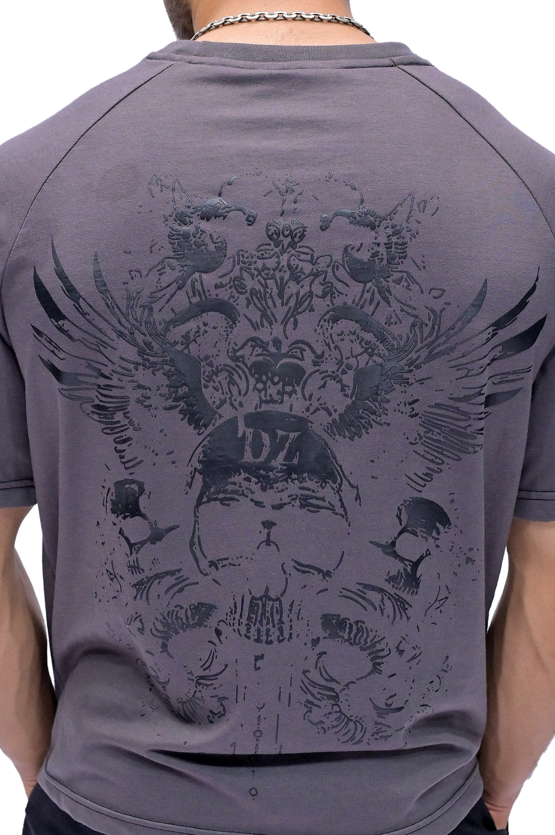 Skull Oversize Tee (GREY)