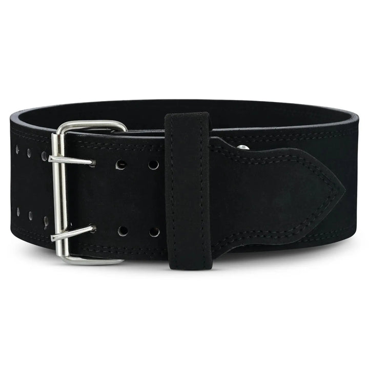 Elite All-Black Gym Belt for Heavy Squats and Deadlifts with Reinforced Industrial Stitching.