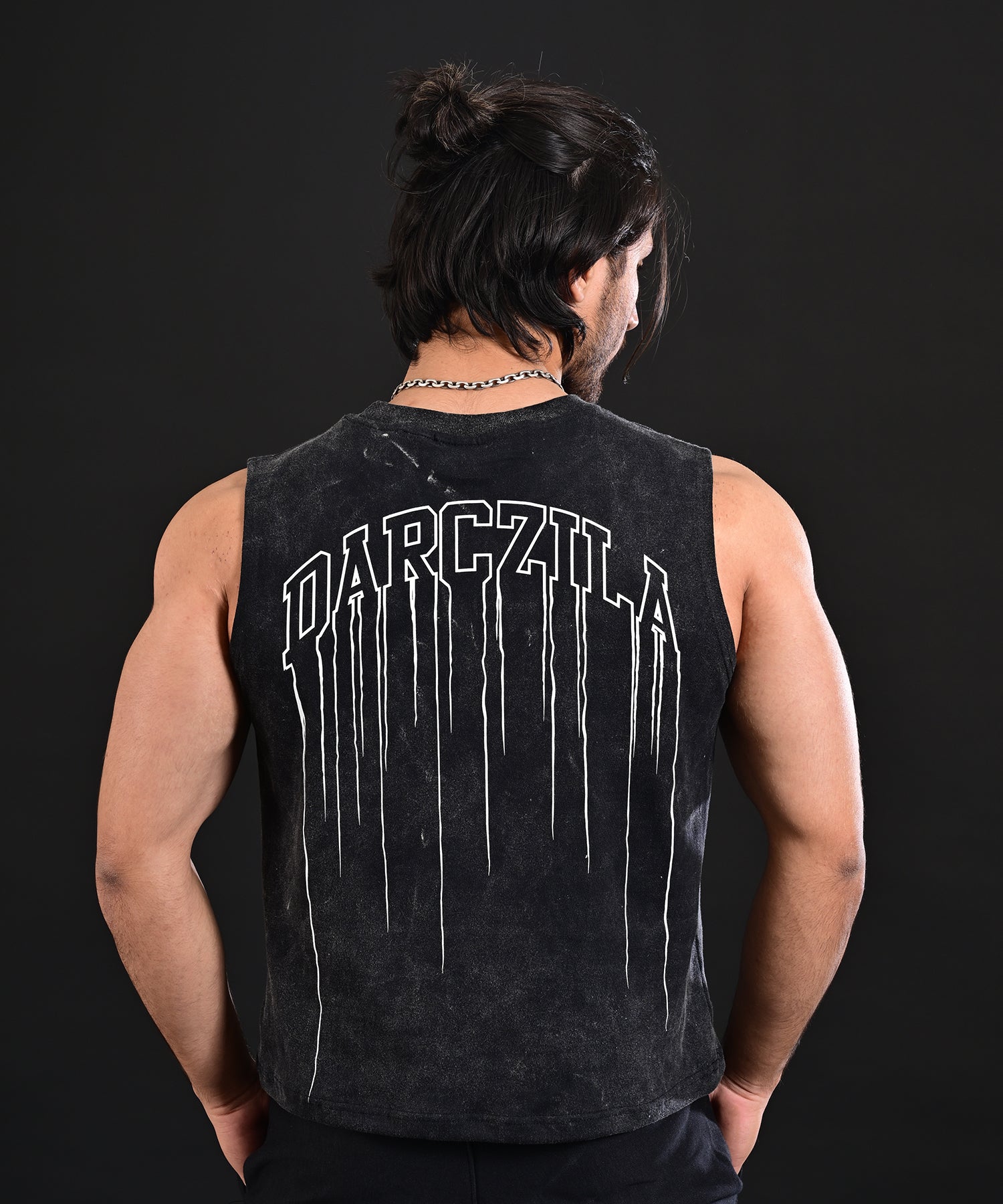 Acid Wash Cropped Tank