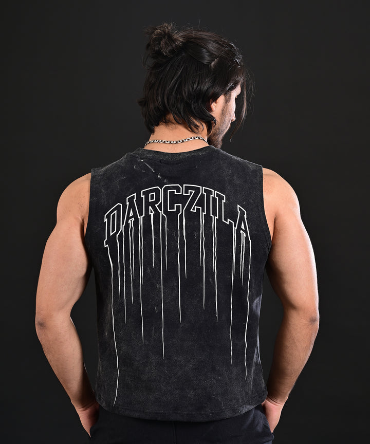 Acid Wash Cropped Tank