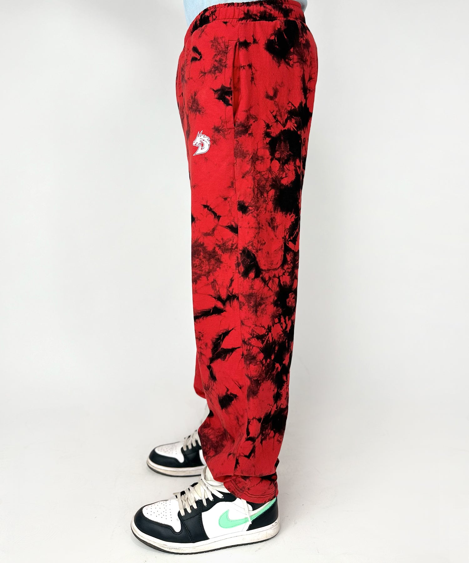 Tie Dye Trousers (Red)