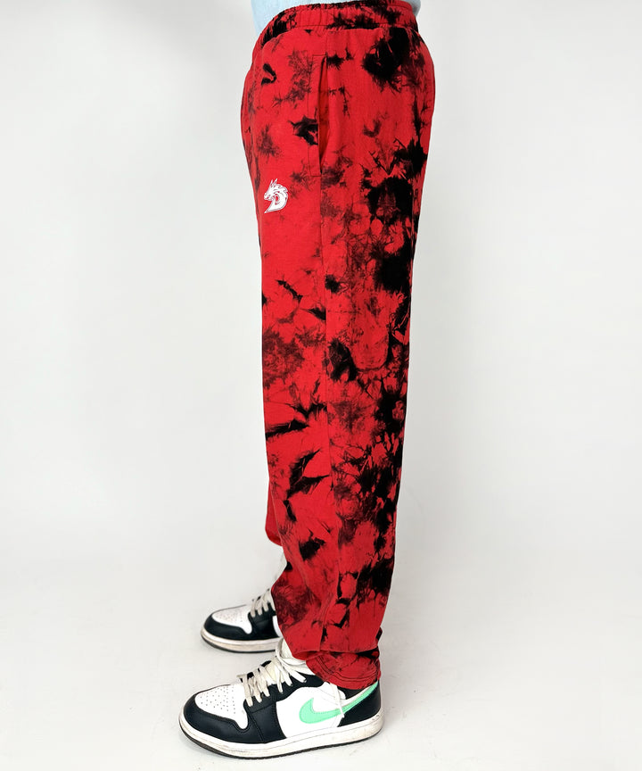 Tie Dye Trouser (Red)