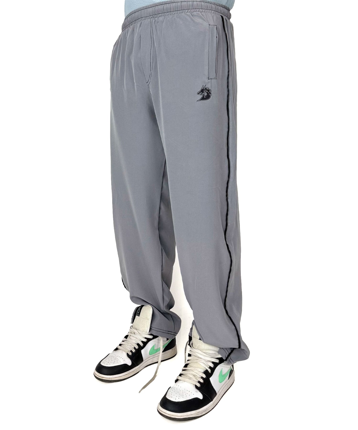 Loose Bottom Trousers (Steel)