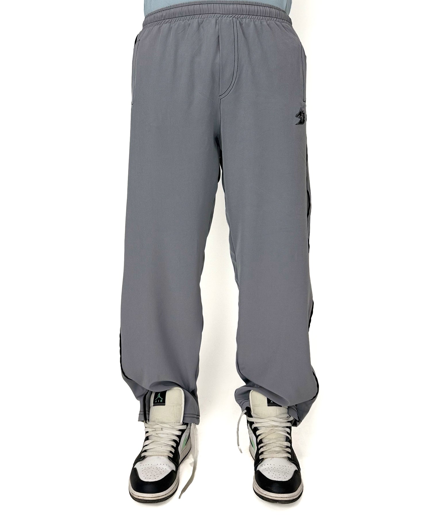 Loose Bottom Trousers (Steel)