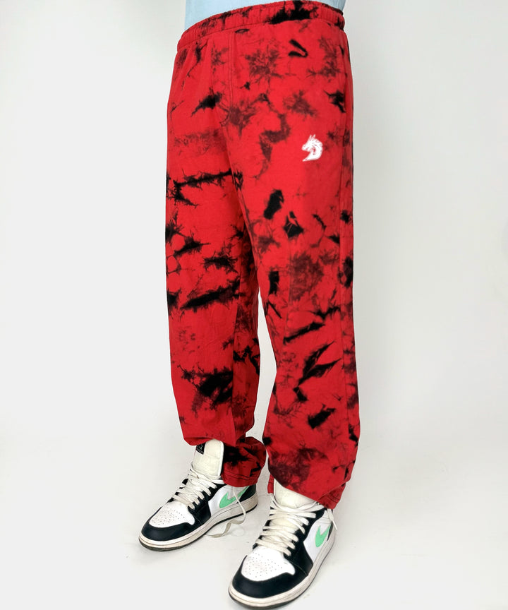 Tie Dye Trouser (Red)