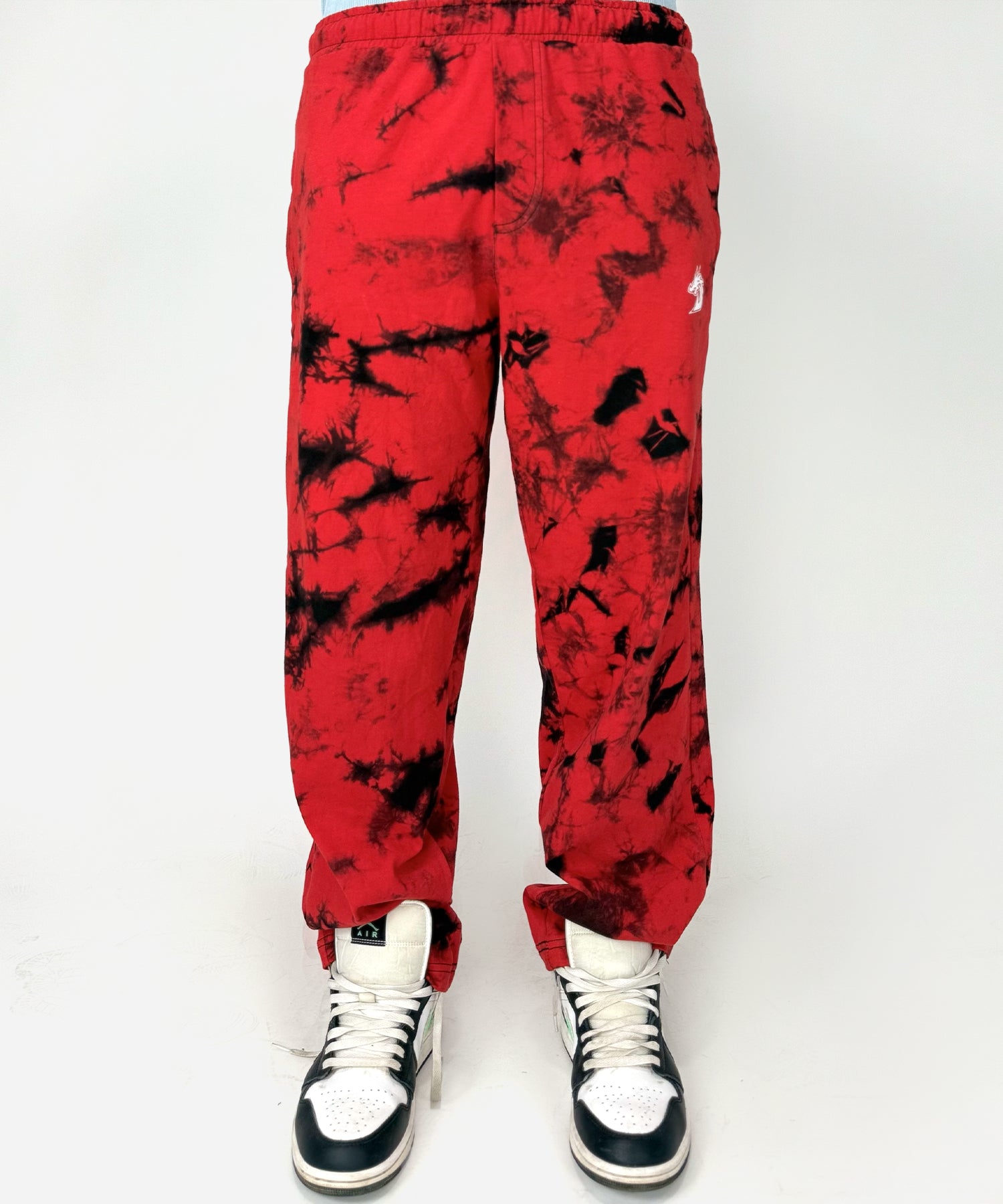 Tie Dye Trousers (Red)