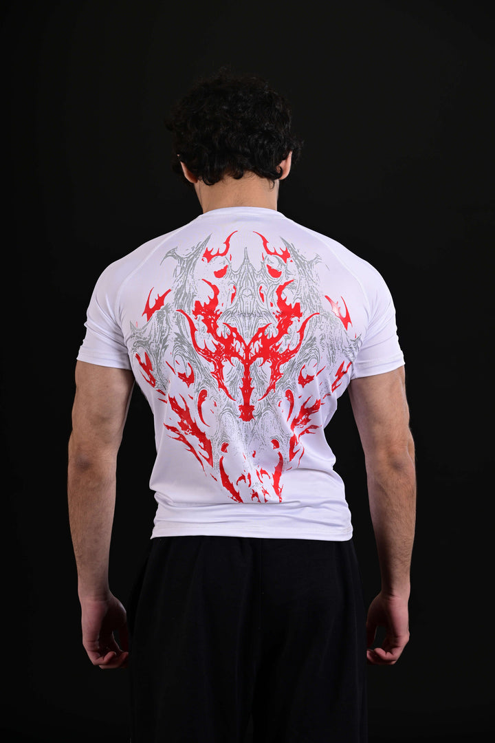 3D Energy Half Compression Shirt [White]
