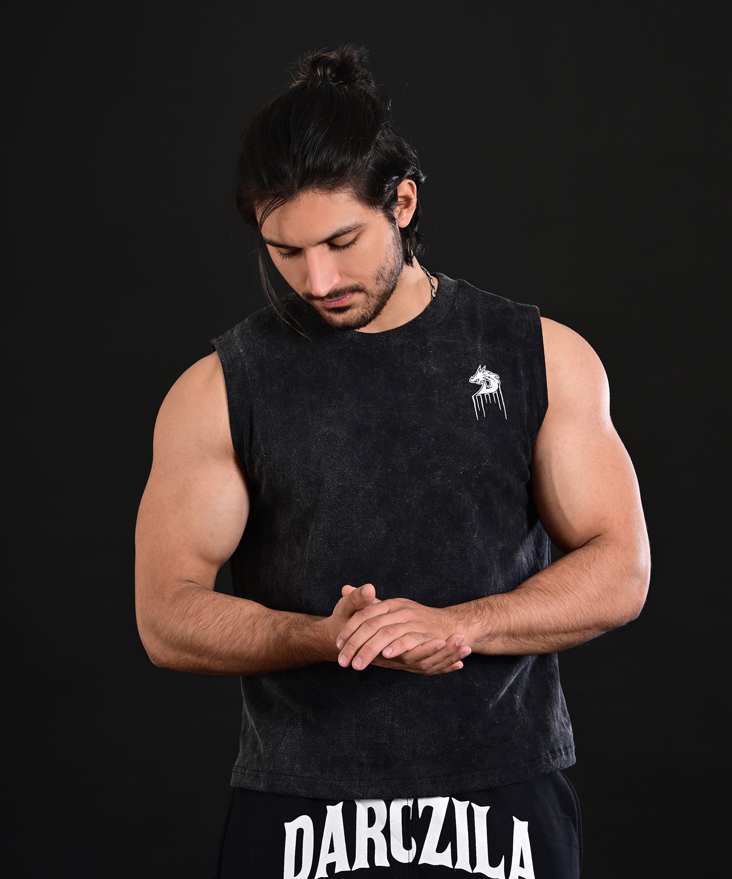 Acid Wash Cropped Tank