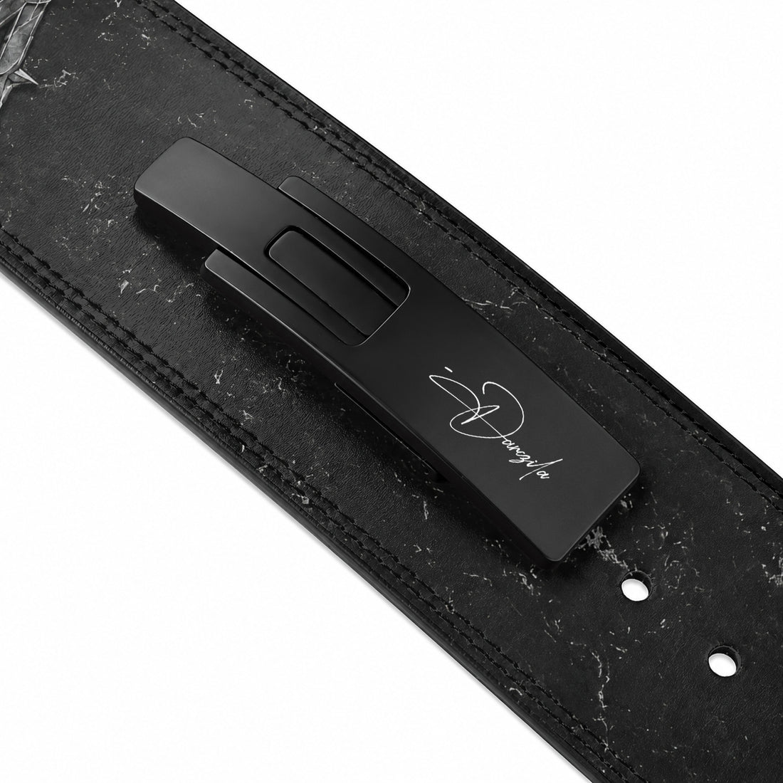 METALLIC GREY STRIKE LEVER BELT