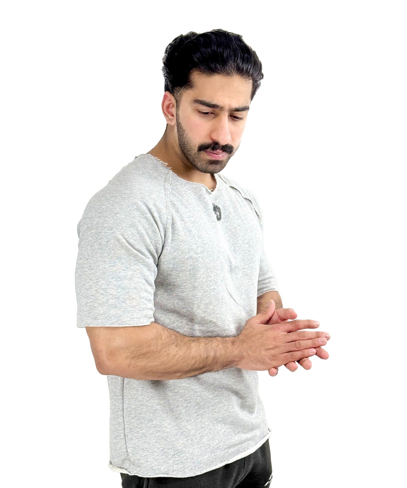 Oversized Cut Shirt (GREY)