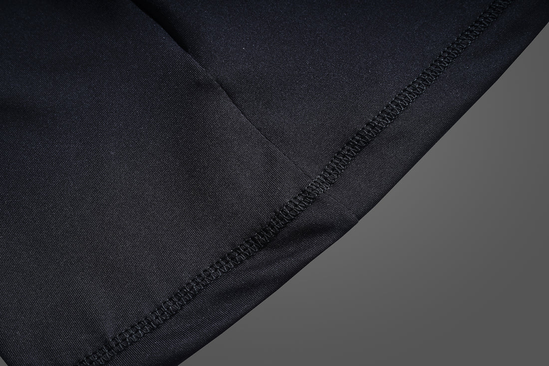 Black Compression Sportswear Tee for men and gym workouts