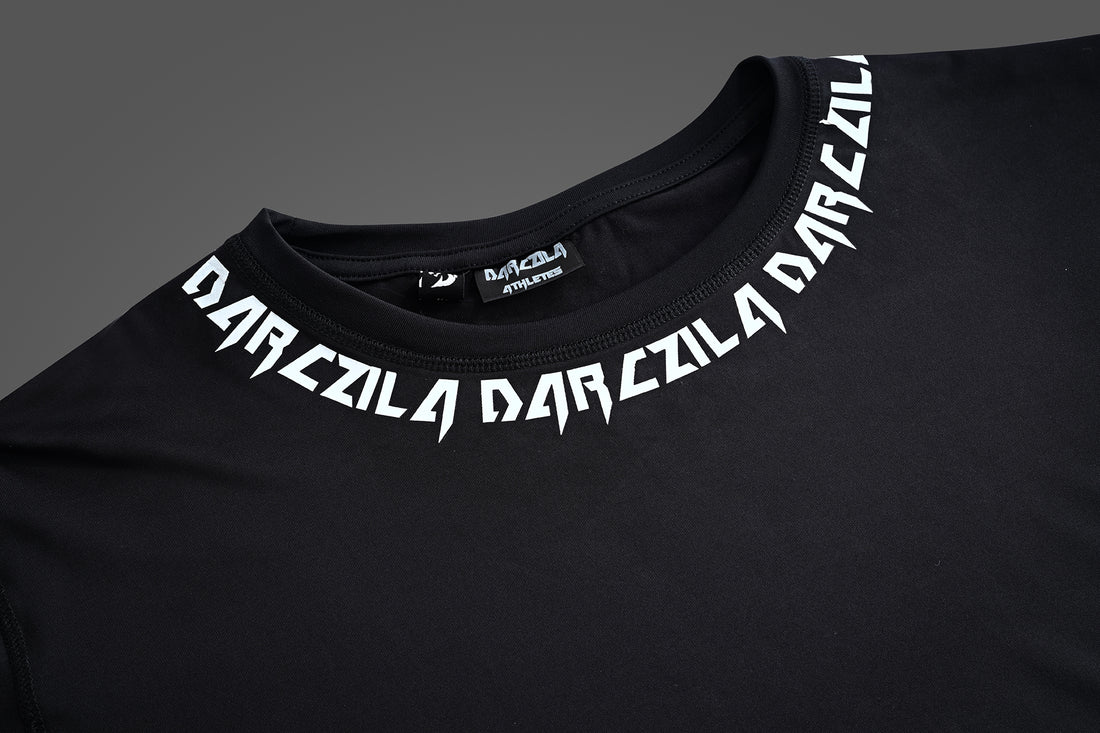 Black Compression Training T-Shirt for men gym, fitness, and sports performance