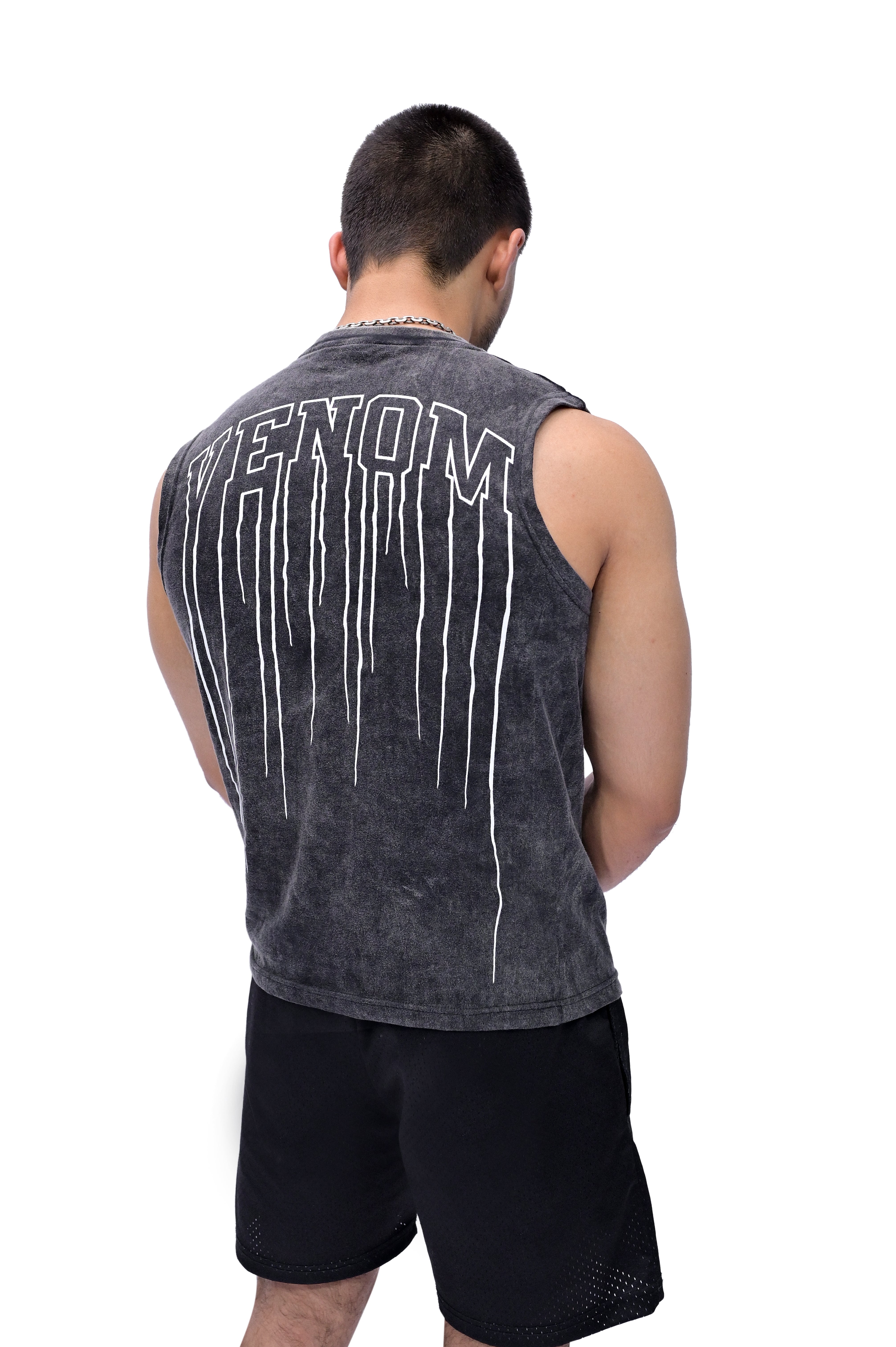 Venom Cropped Tank (Acid Wash)