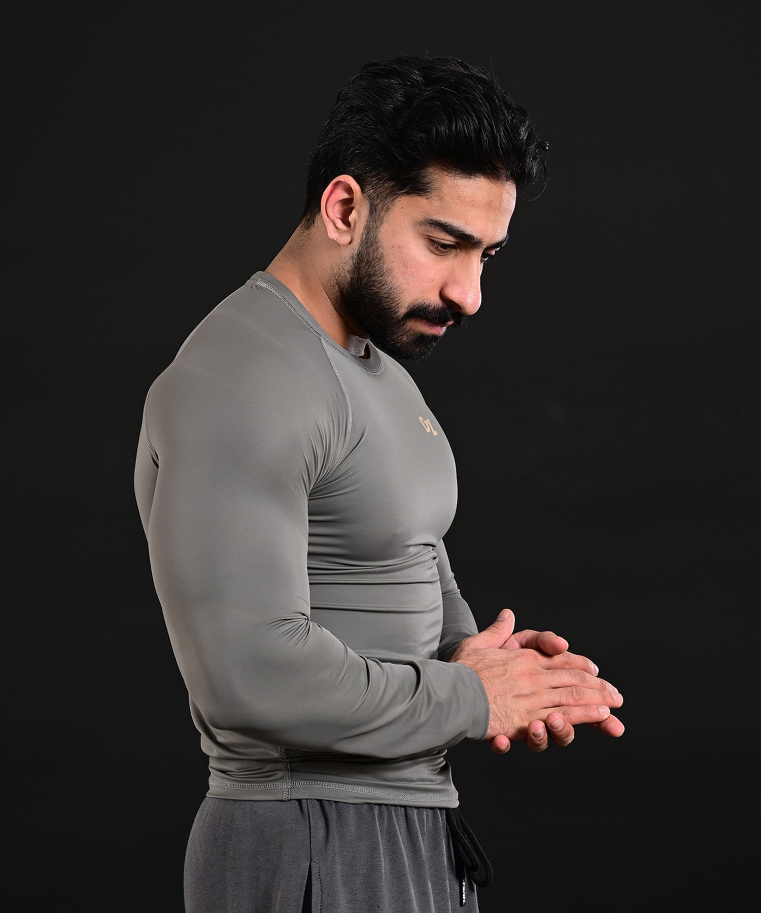 Full Sleeve Compression Shirt (Grey)