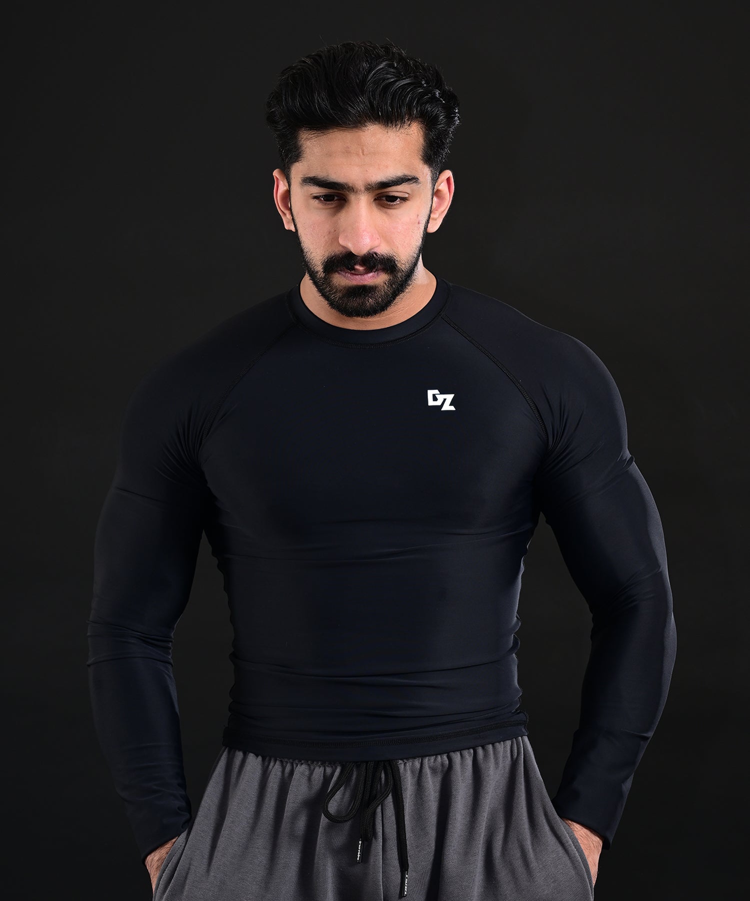 Full Sleeve Dz Compression Shirt (Black)