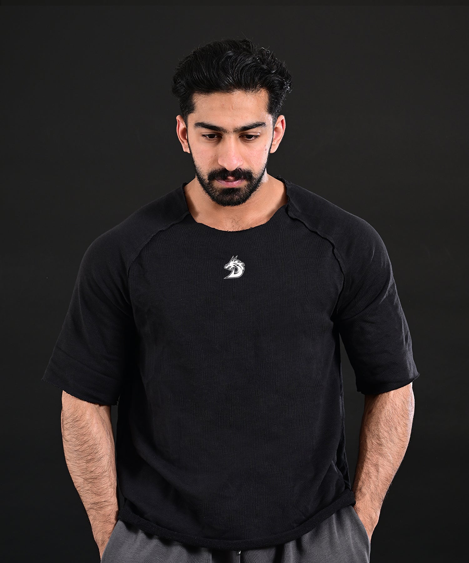 Oversized Cut Shirt (BLACK)