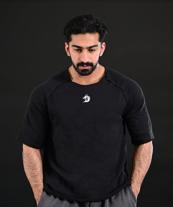 Oversize Cut Shirt (BLACK)
