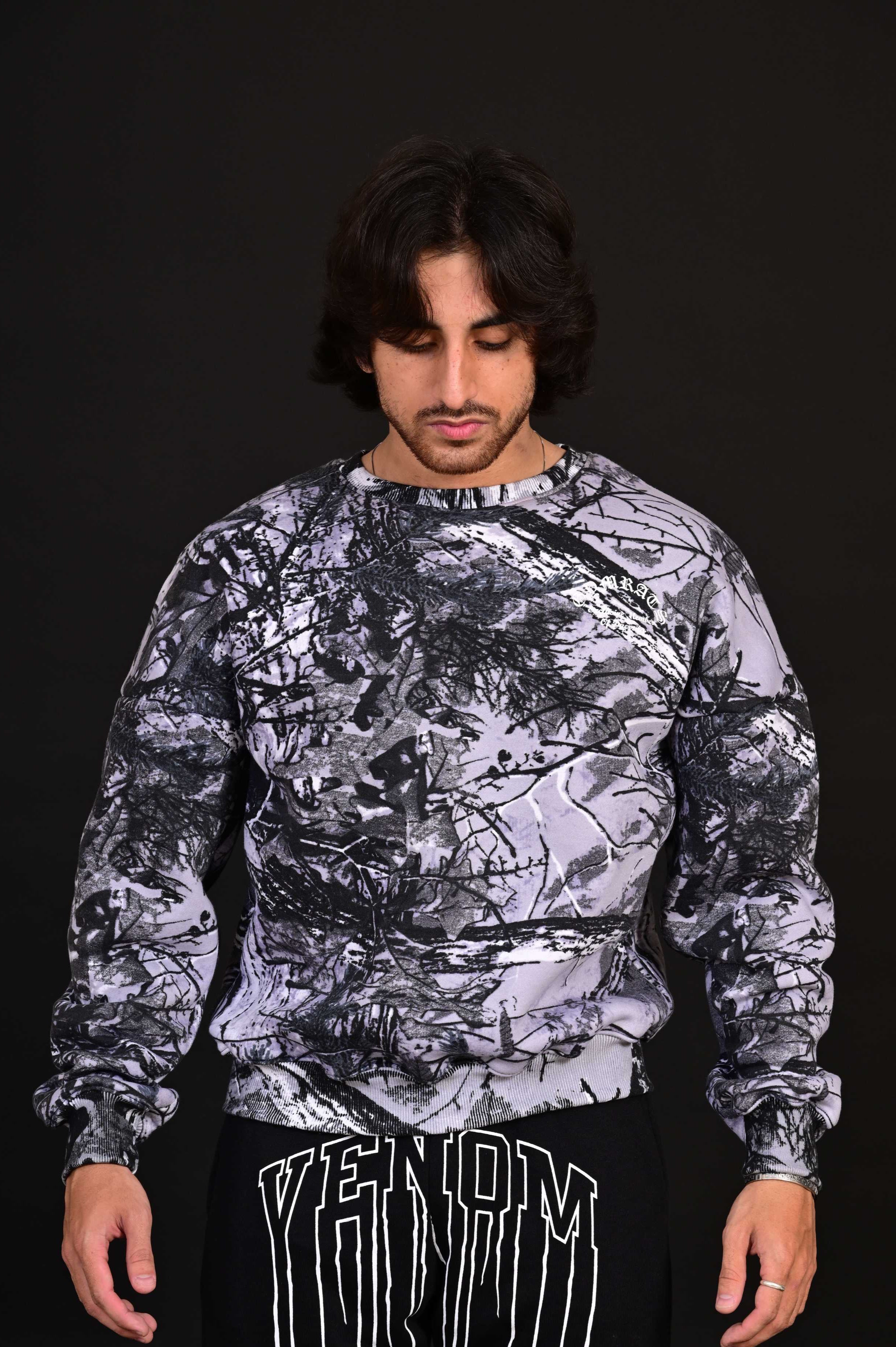 Camo Drop Shoulder Sweatshirt