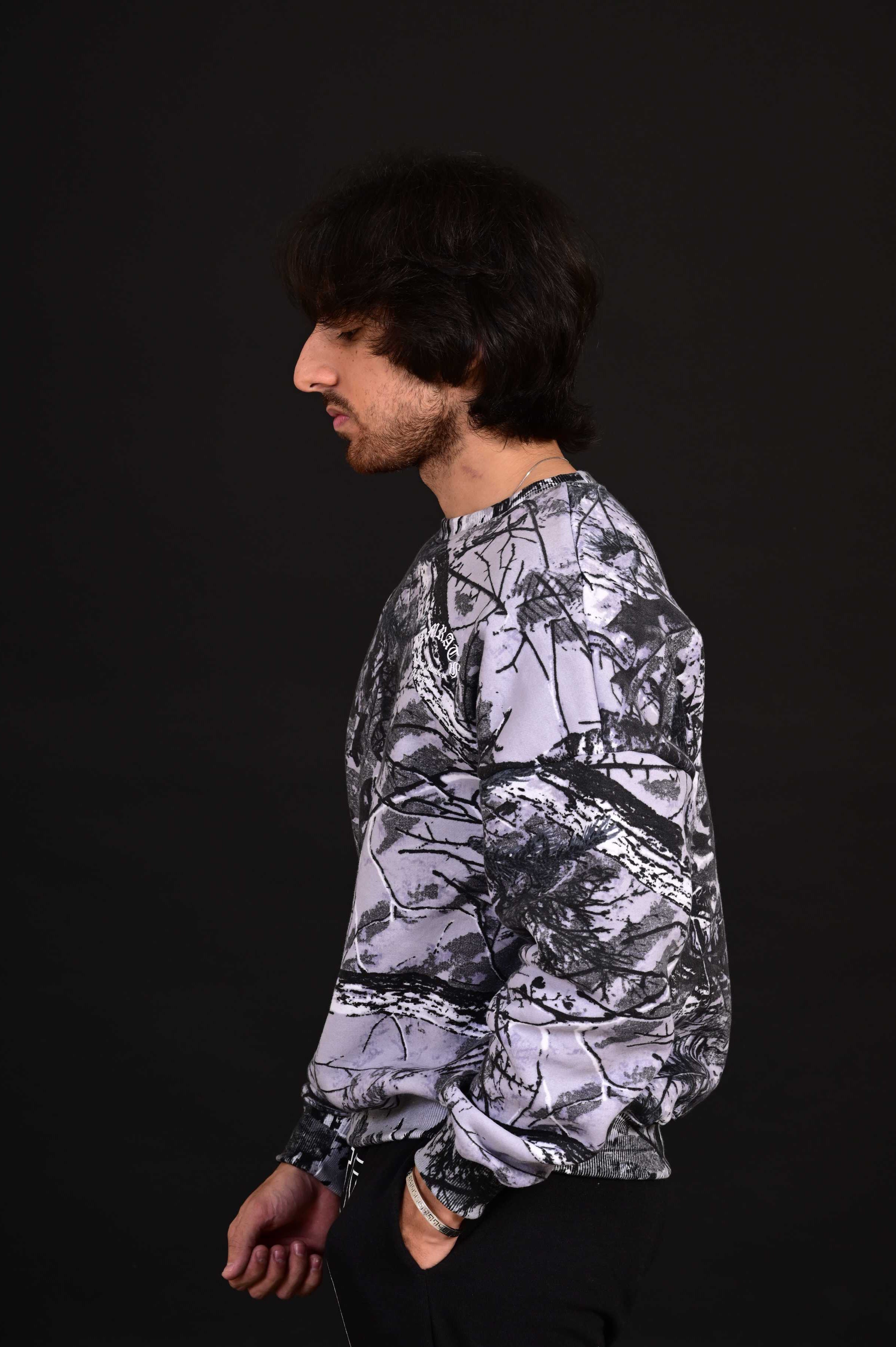 Camo Drop Shoulder Sweatshirt