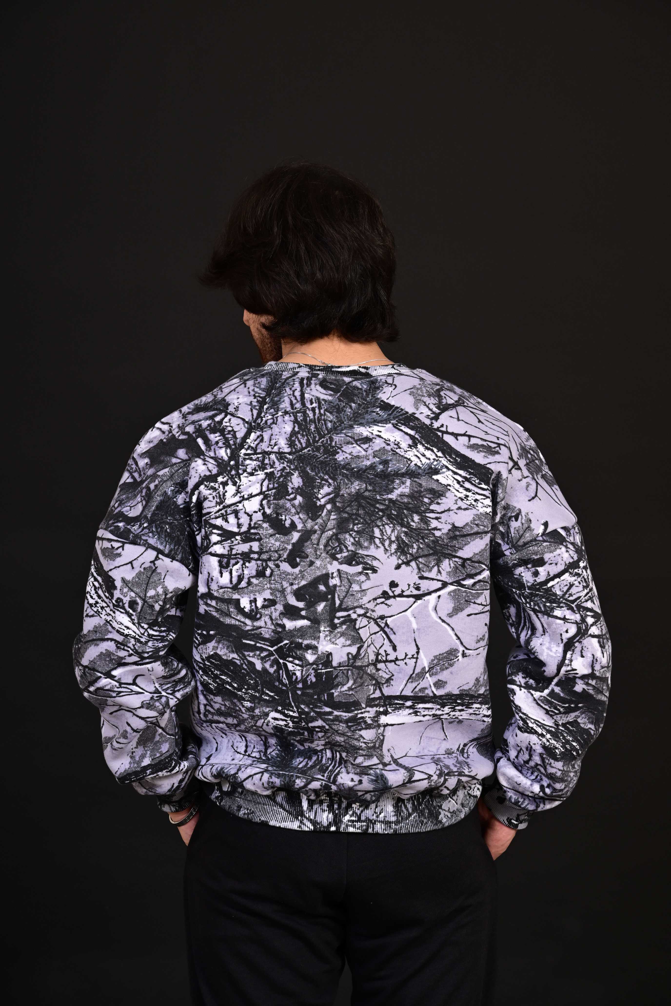 Camo Drop Shoulder Sweatshirt