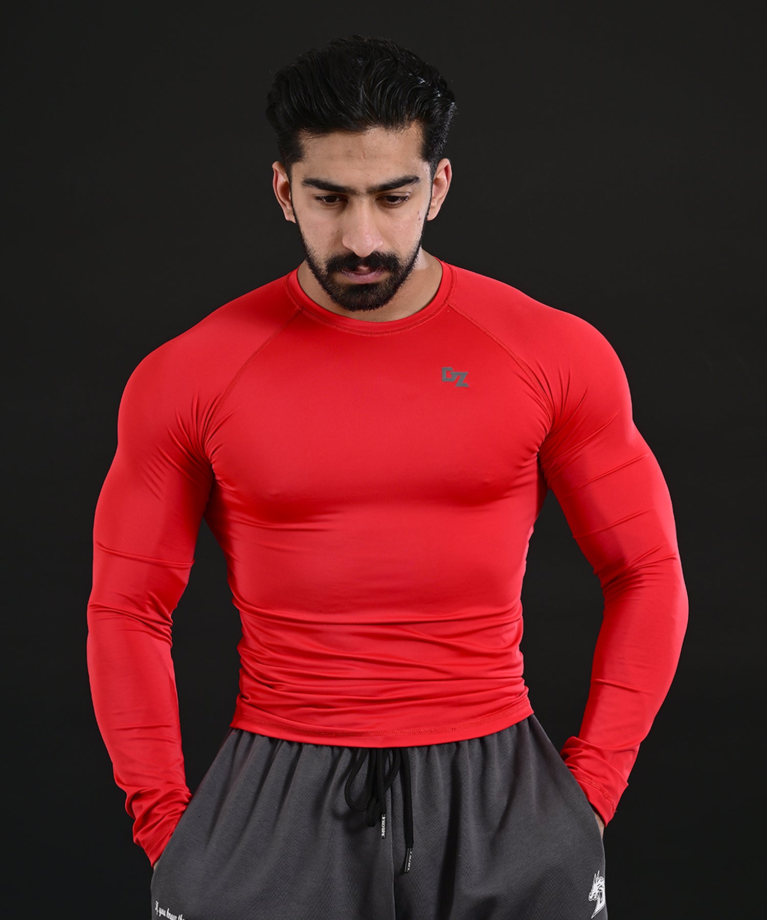 Full Sleeve Compression Shirt (Red)