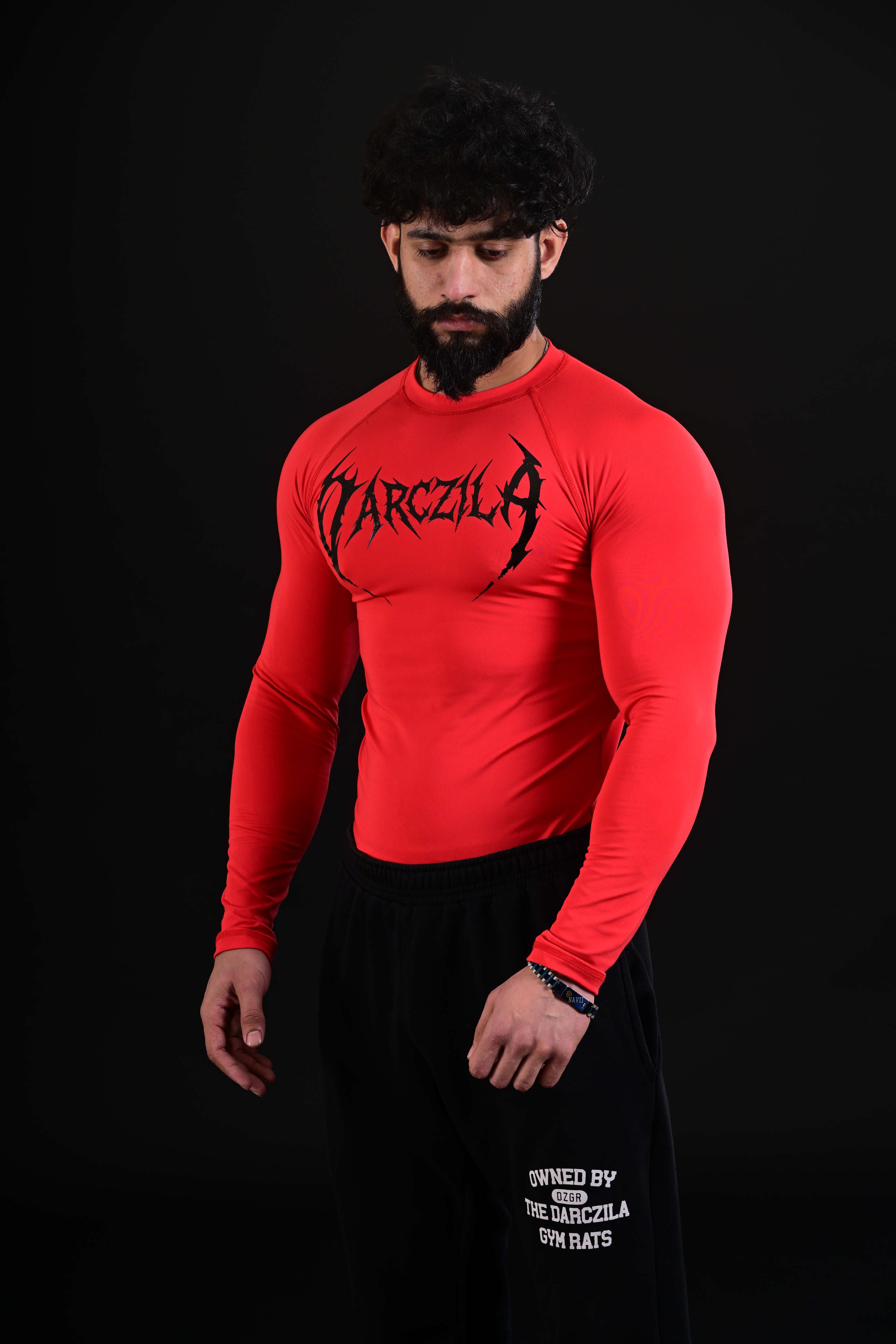 Men wearing 3D Energy red compression shirt Pakistan

