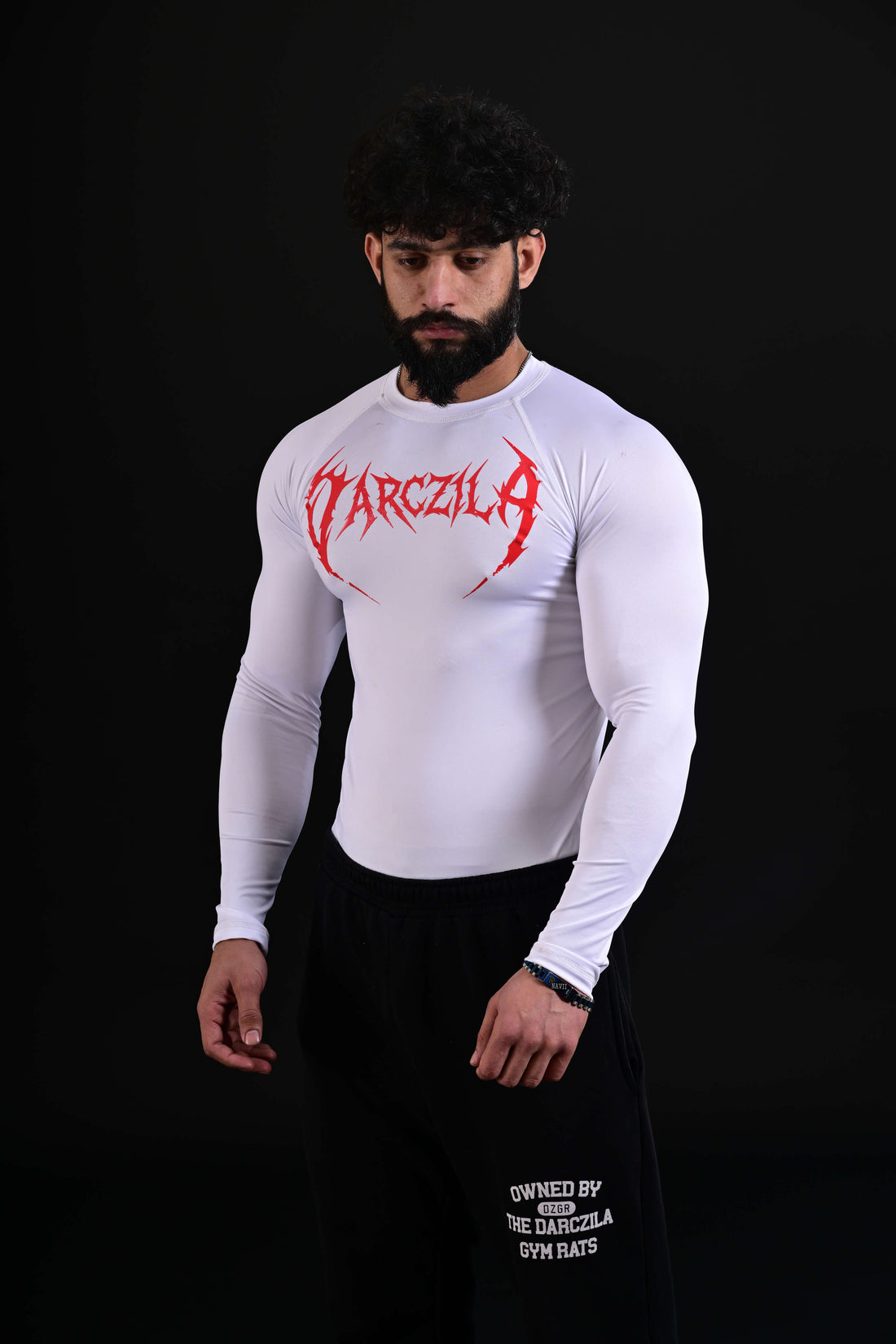 Men wearing 3D Energy white compression shirt Pakistan