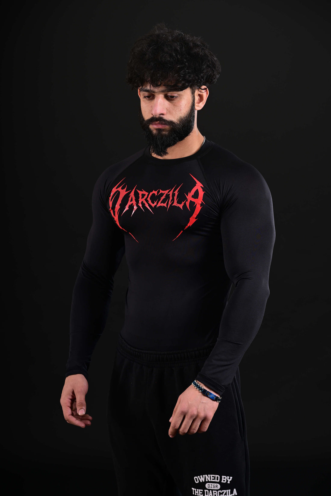 Men wearing 3D Energy black compression shirt Pakistan