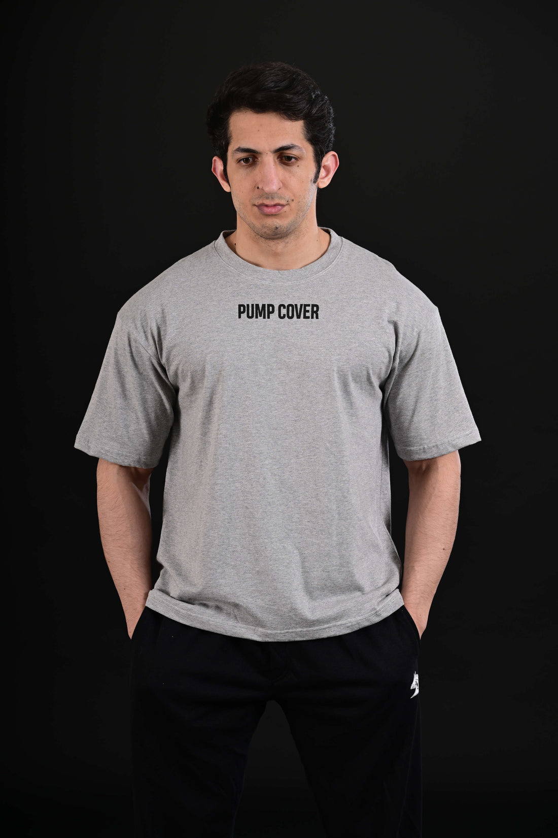 Pump Cover Drop Shoulder Grey Gym T Shirt Men Pakistan
