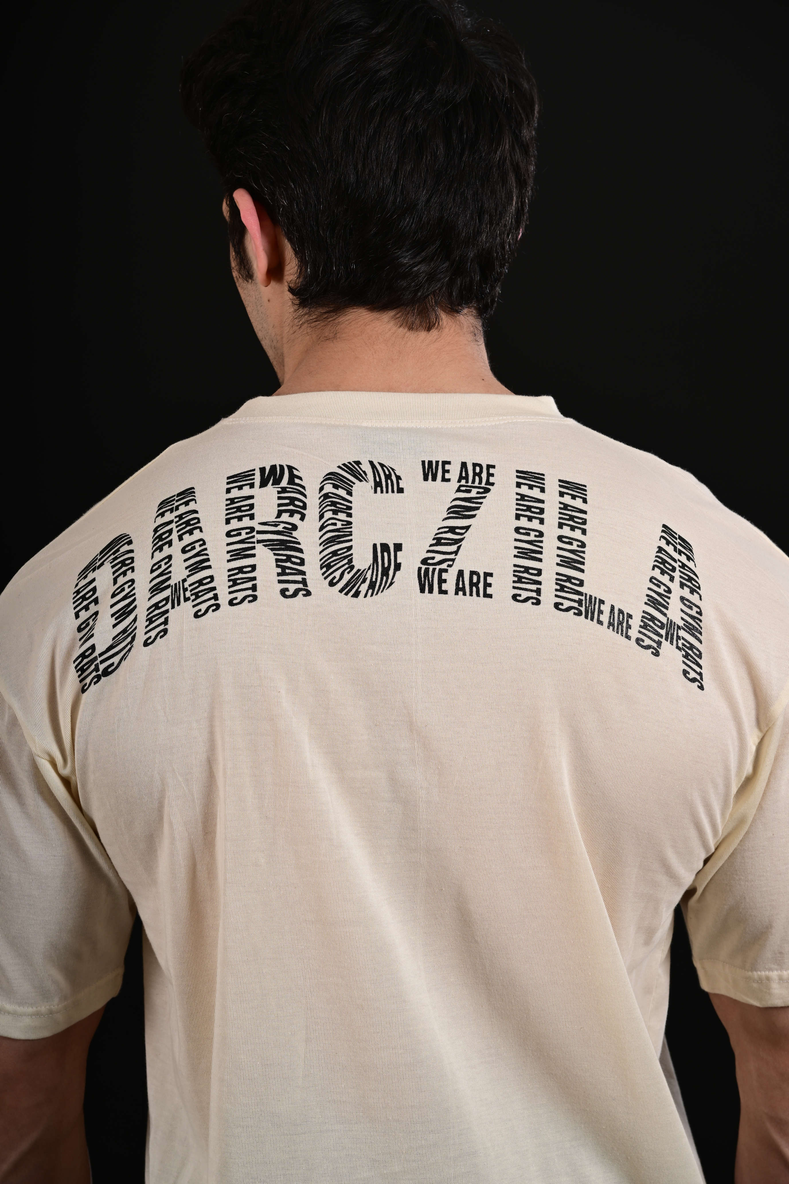 Men wearing Pump Cover Drop Shoulder Buff Gym T Shirt Pakistan
