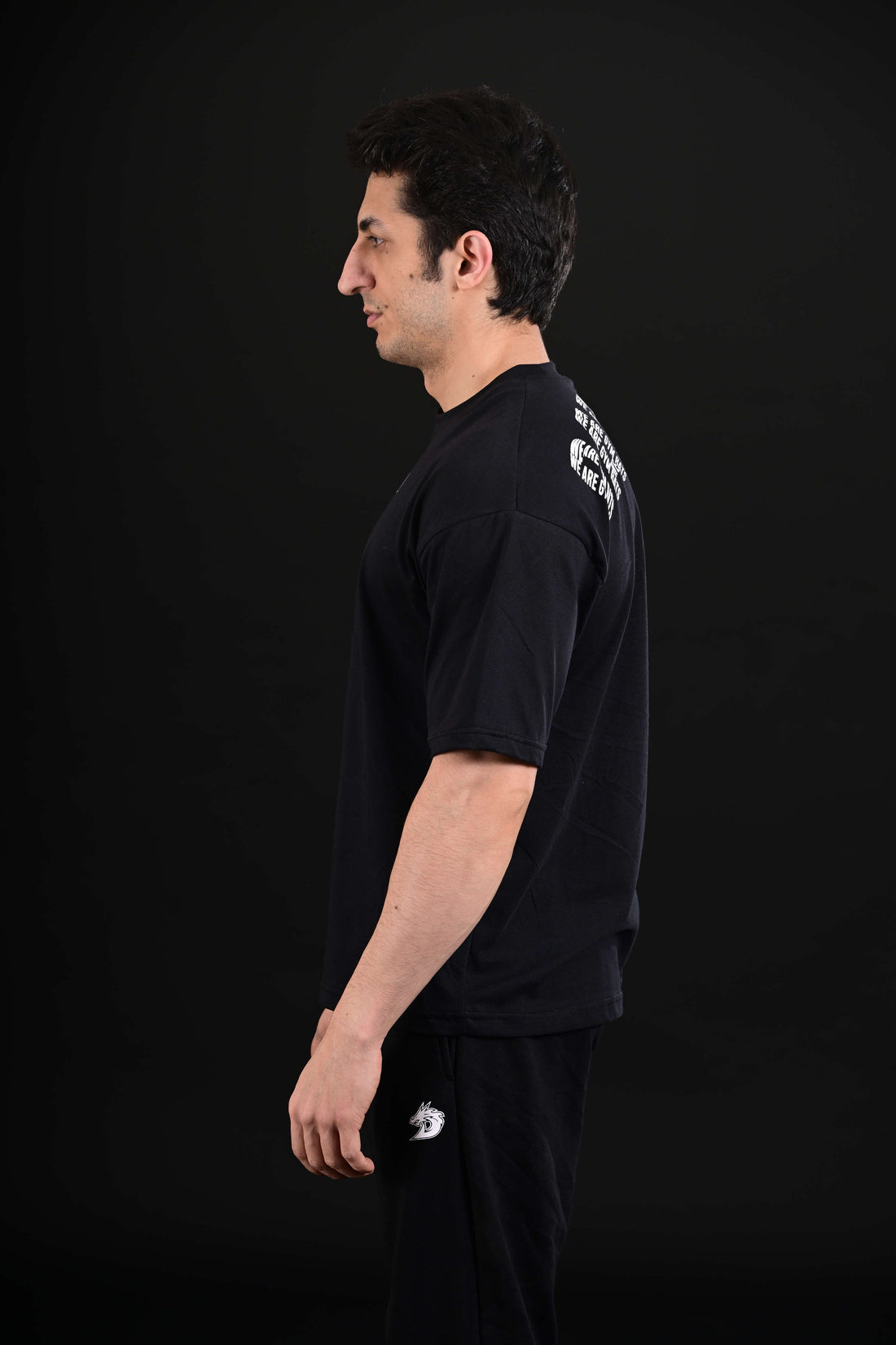 Pump Cover Drop Shoulder Black Workout T Shirt Men Pakistan
