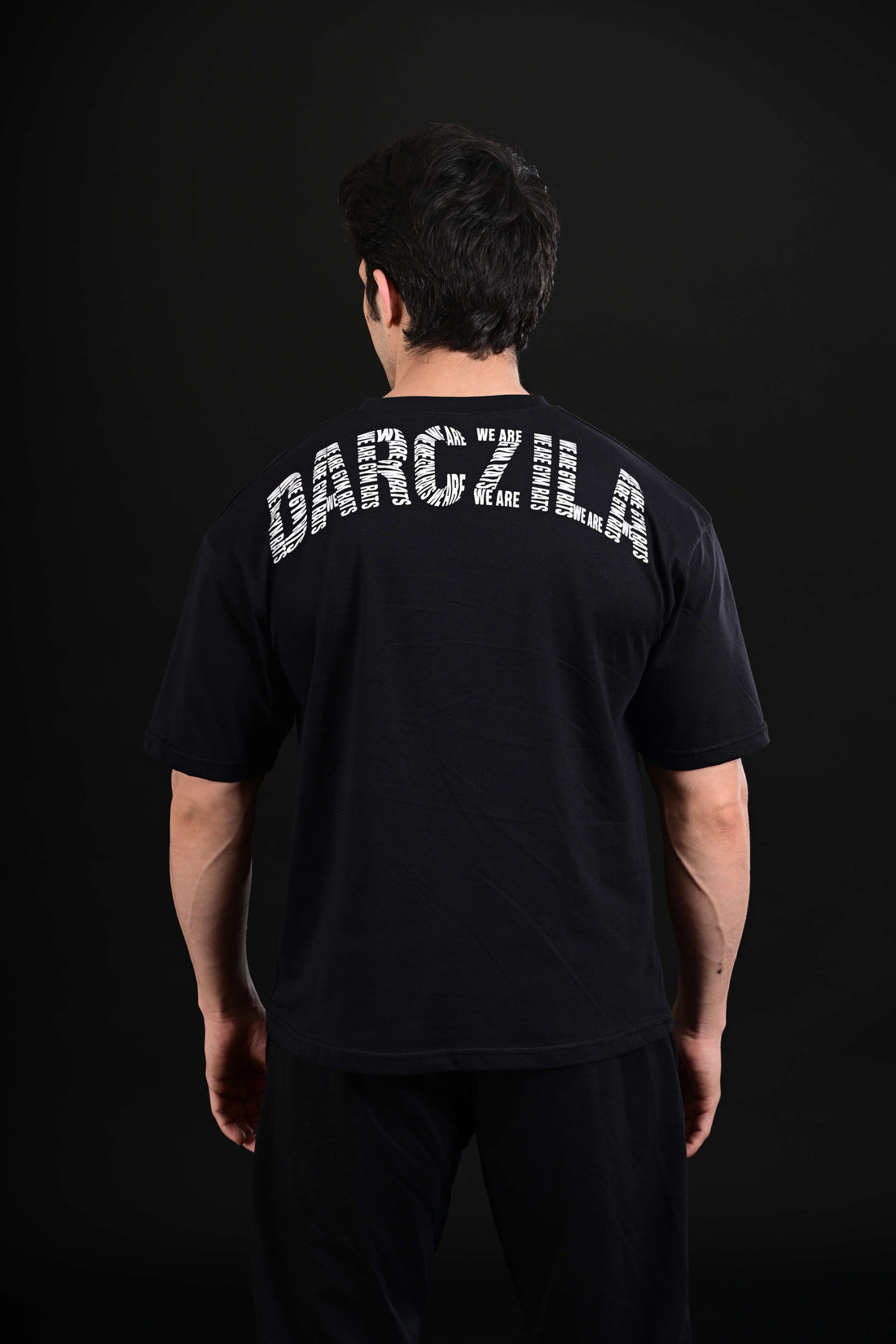 Pump Cover Drop Shoulder T Shirt Black Pakistan
