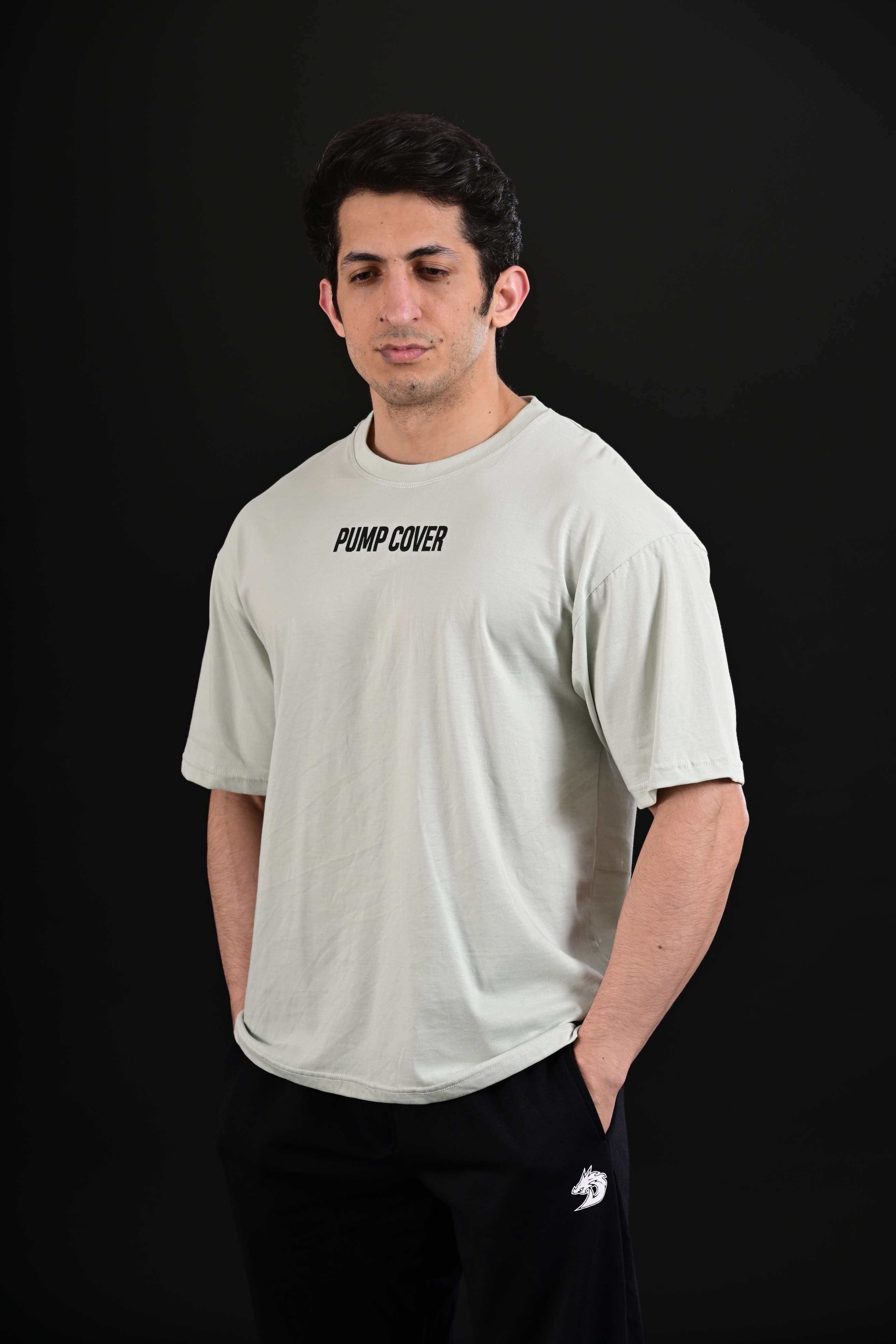 Pump Cover Drop Shoulder Mint Oversized Gym T Shirt Pakistan
