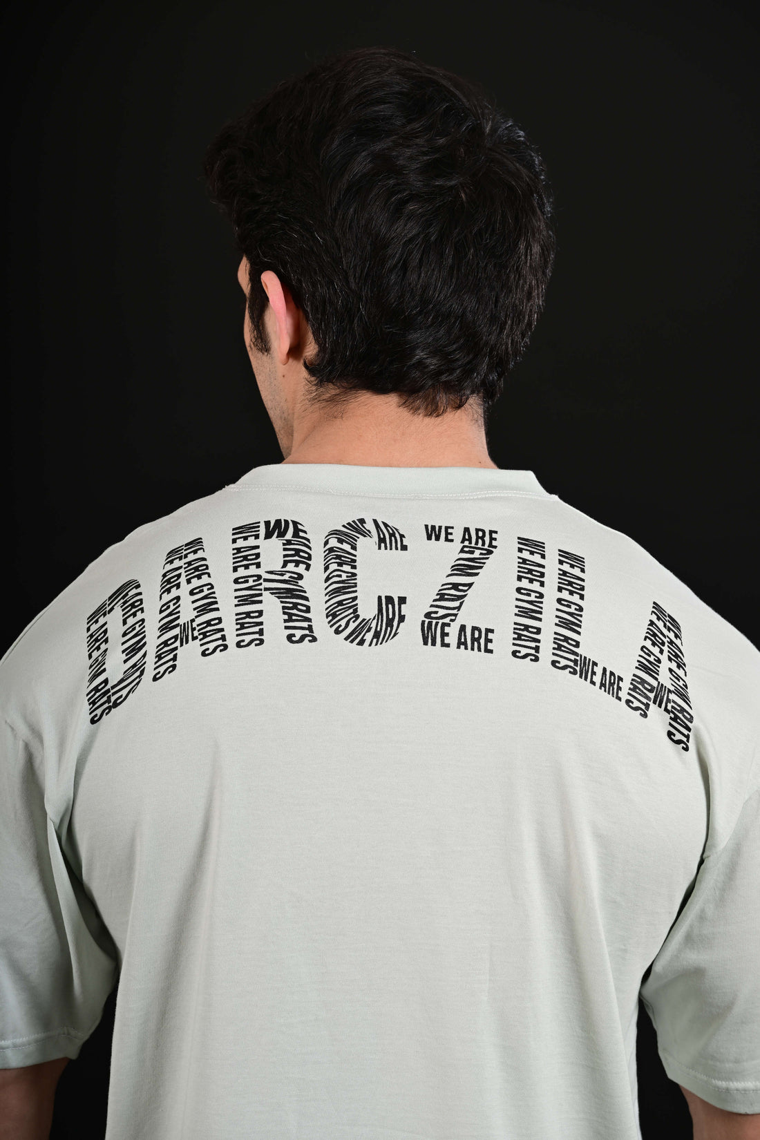 Men wearing Pump Cover Drop Shoulder Mint Gym T Shirt Pakistan
