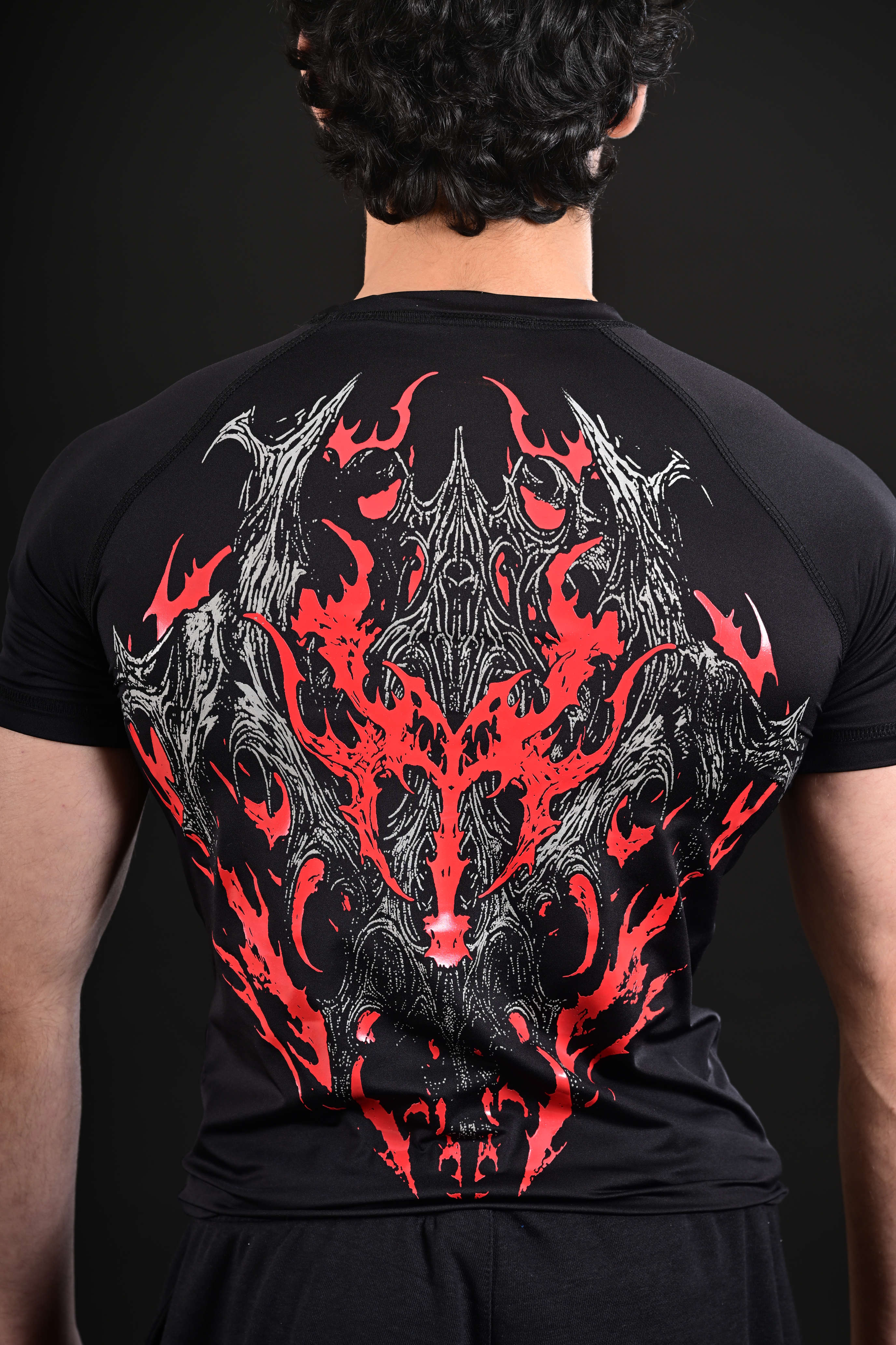 Premium black gym compression wear Pakistan