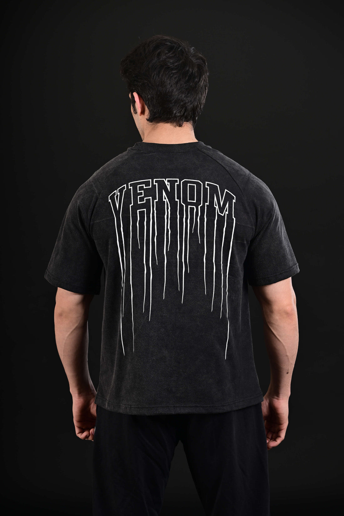 Venom Drop Shoulder Tee (Acid Wash)