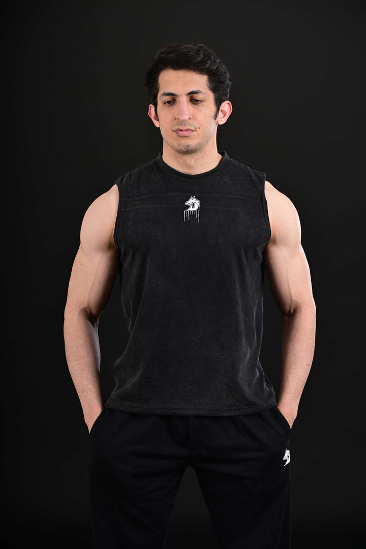 Venom Cropped Tank (Acid Wash)