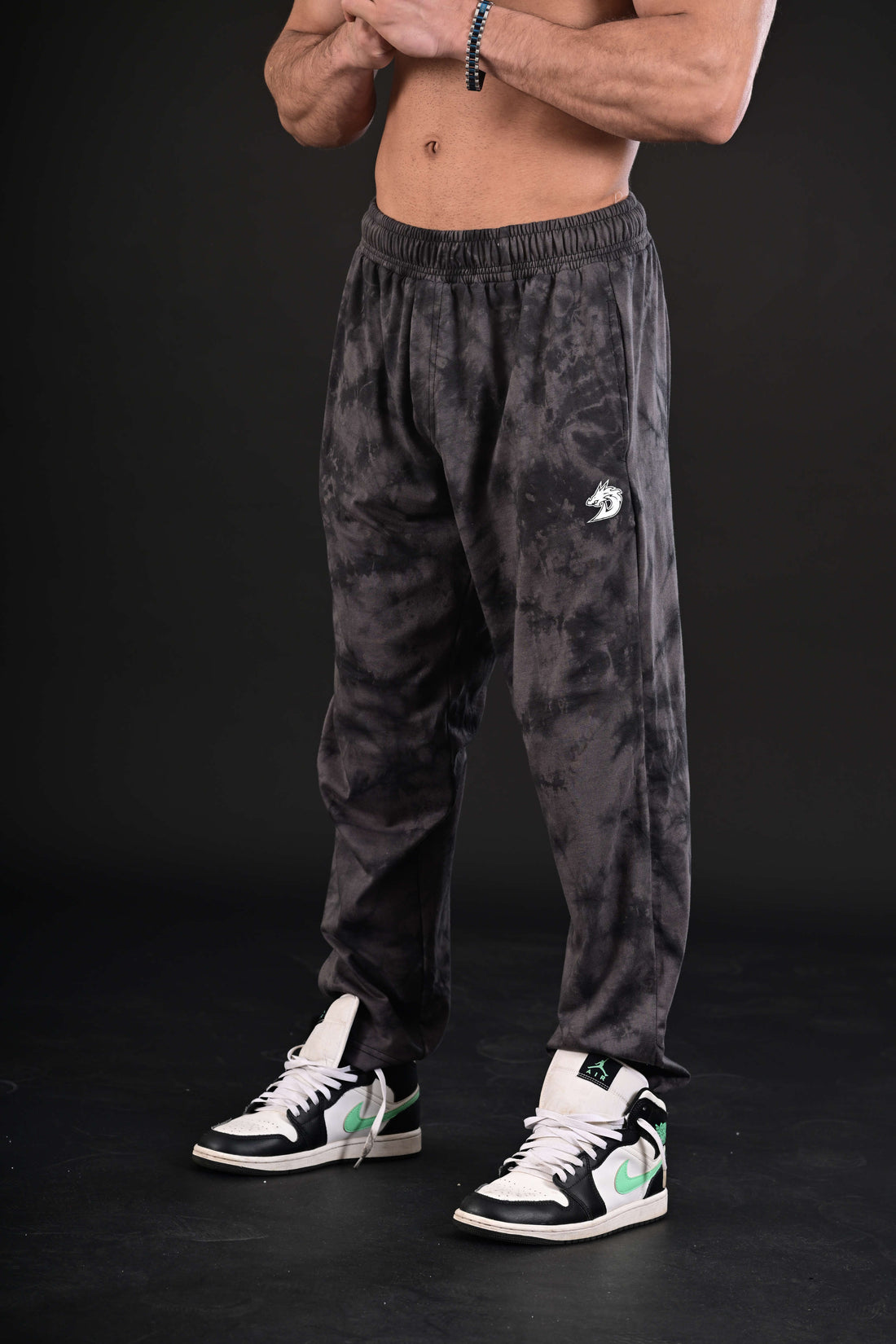 Tie Dye Trousers (Grey)