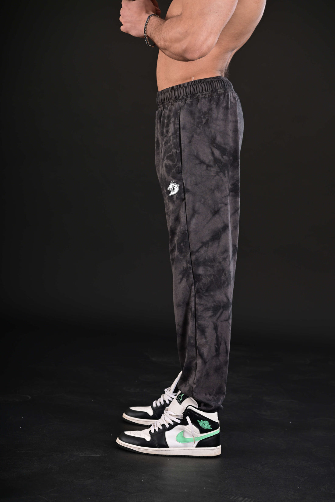 Tie Dye Trousers (Grey)
