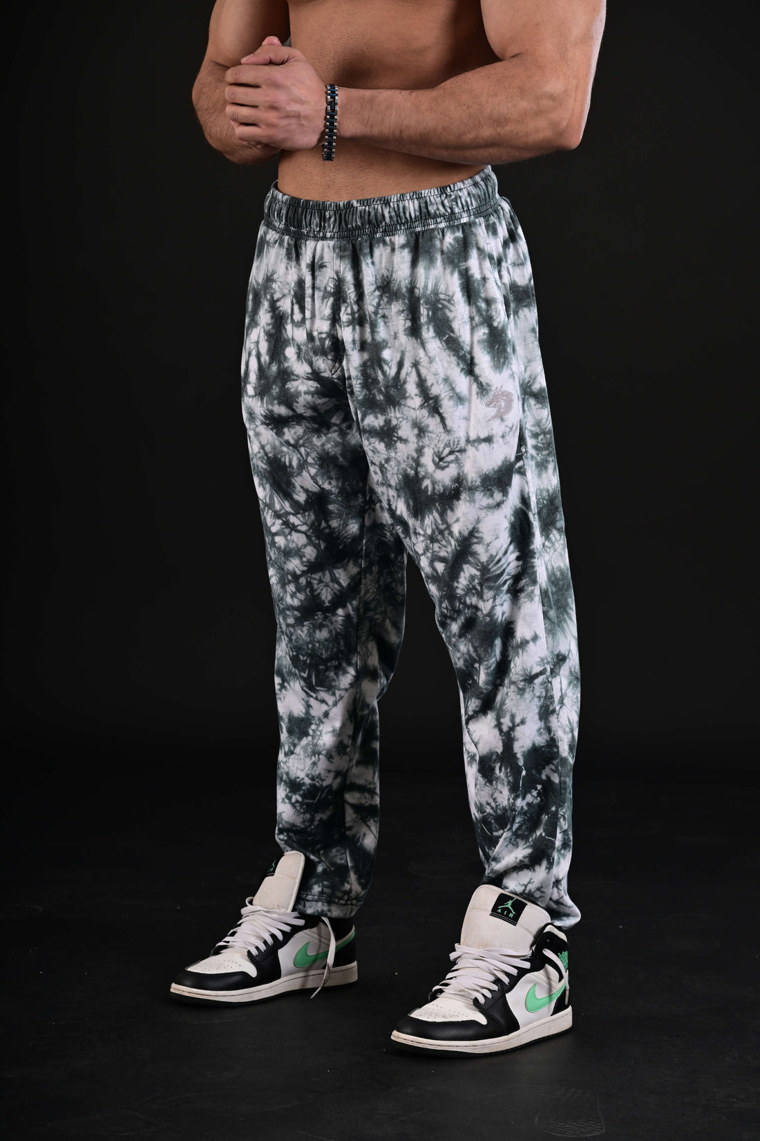 Tie Dye Trousers (White)