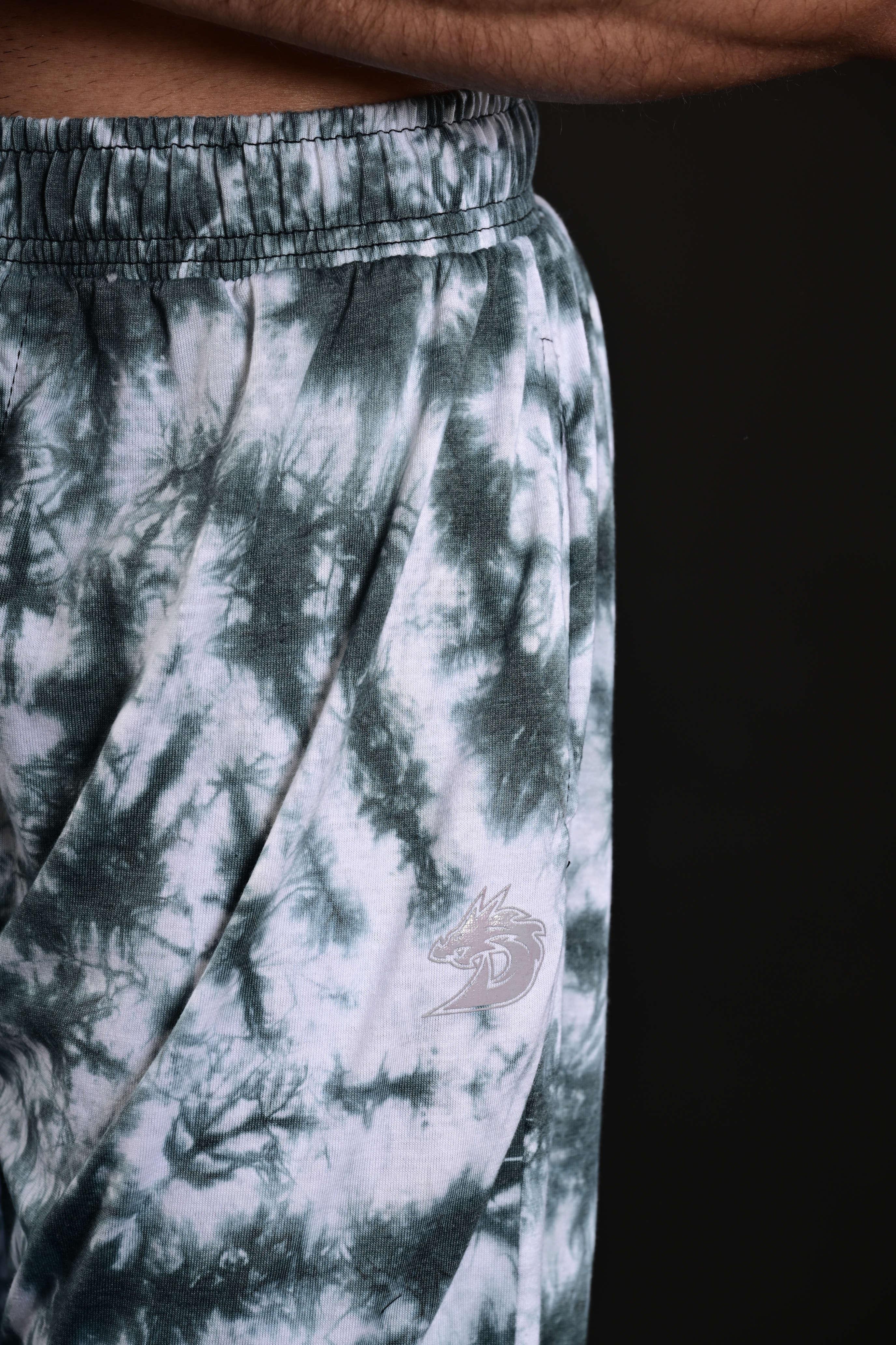 Tie Dye Trousers (White)