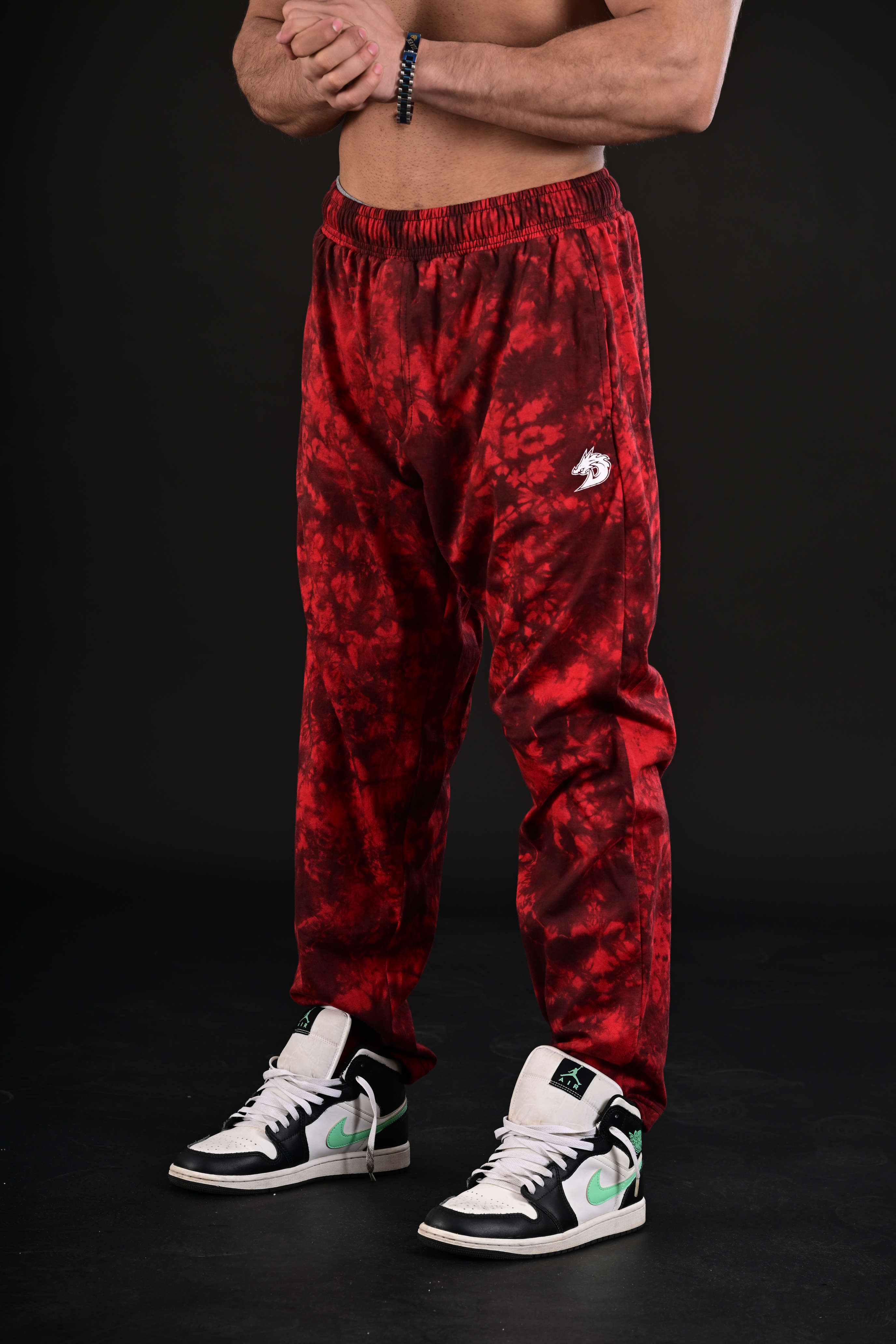 Tie Dye Trousers (Red)